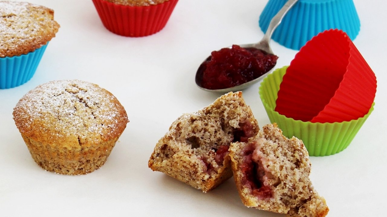 Diós-lekváros muffin