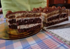 Gesztenyés tiramisu szelet