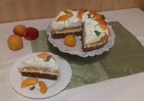 Túrómousse -torta sárgabarackkal 