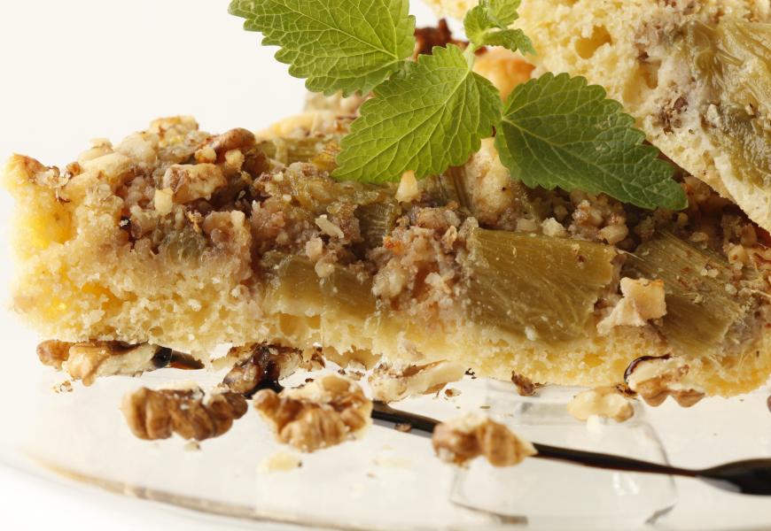 Diós rebarbara torta