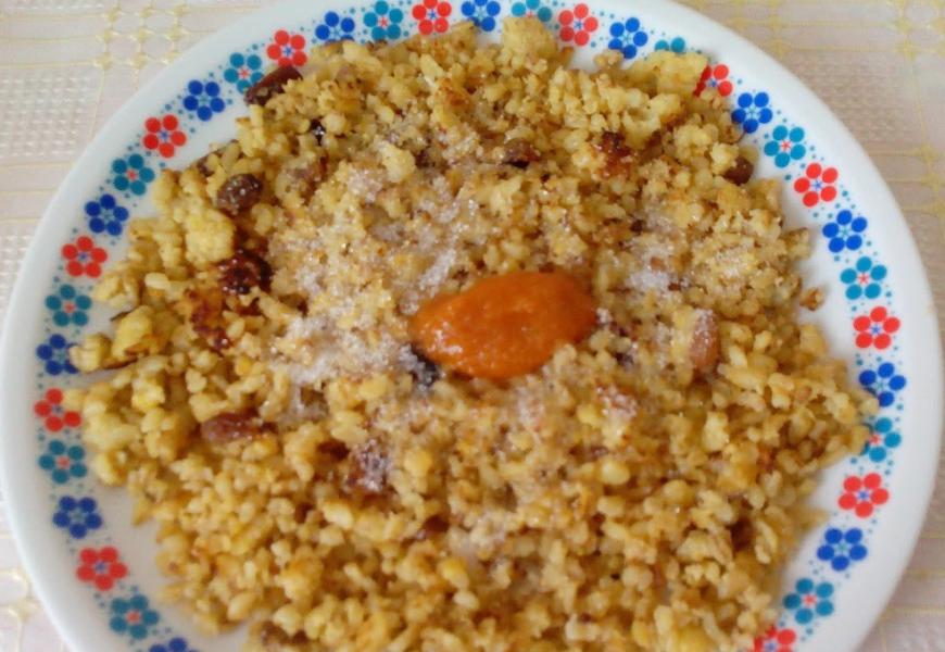 Bulguros császármorzsa