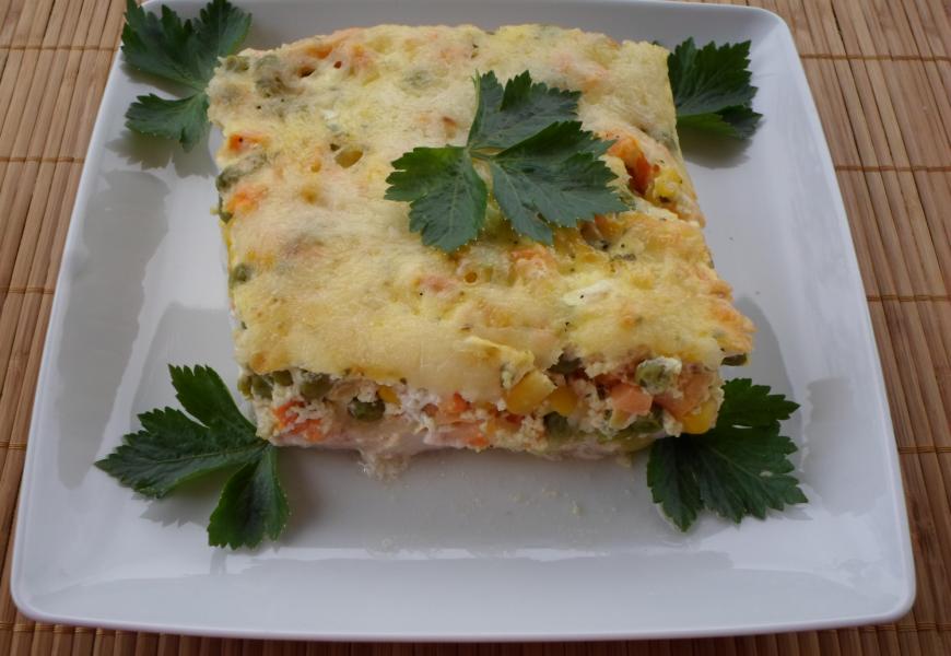 Diétás rakott csirkemell