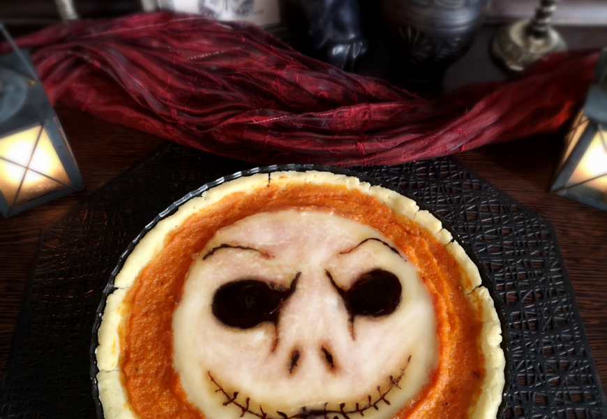 Jack Skellington sütőtökös-csokis pite