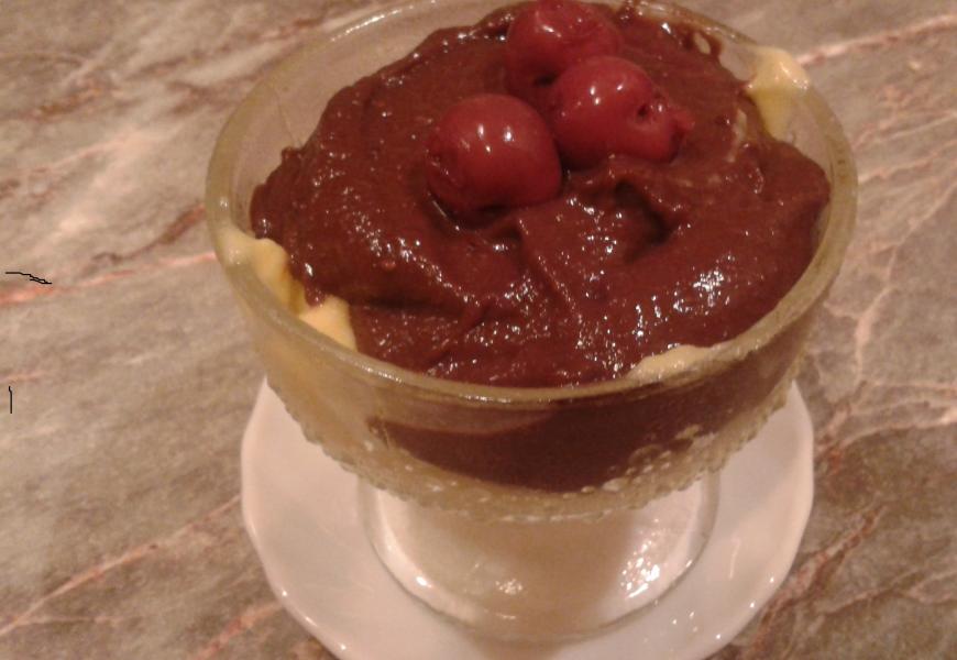 Meggyes dupla puding 