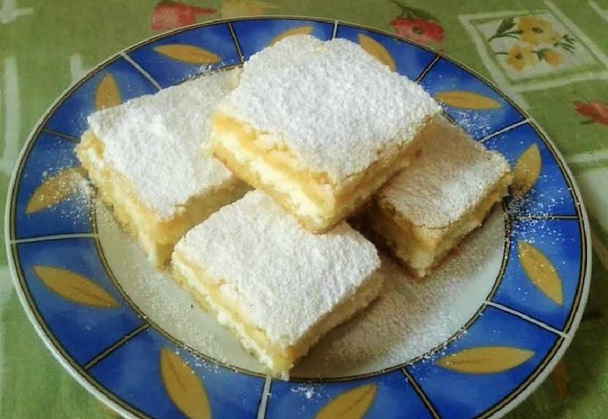 Vaníliás túrós pite