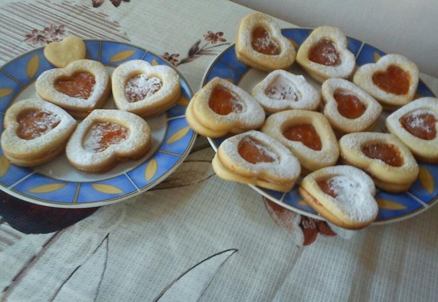 Mini linzer szivecskék