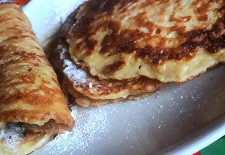 Fahéjas-almás palacsinta. 