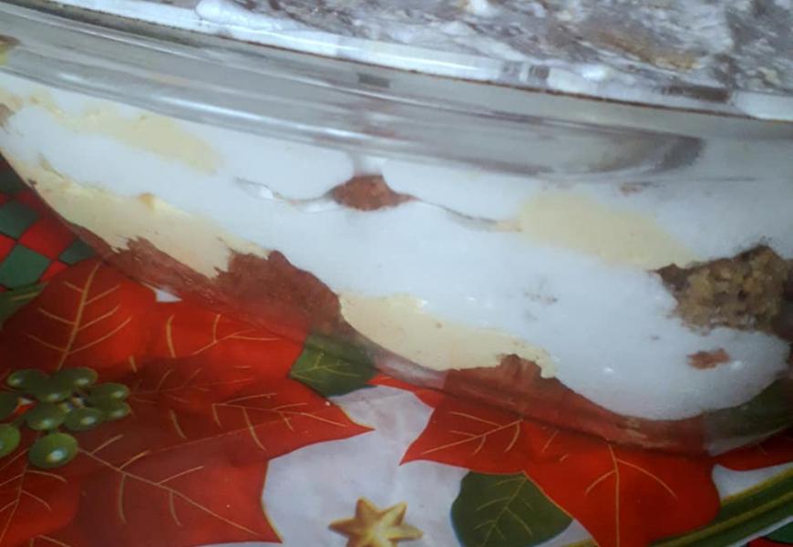 Vaníliás - diós tálas 