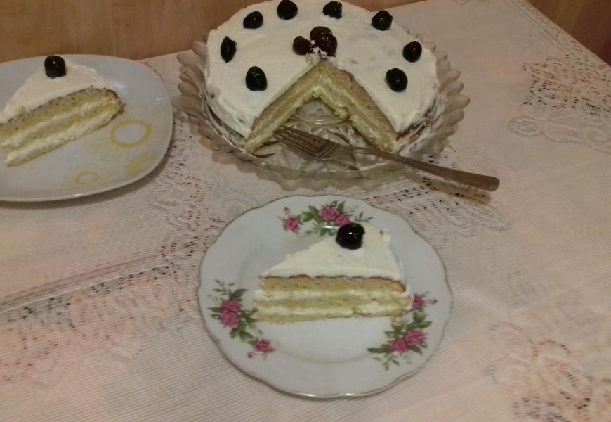 Citromom krémes kókusz lisztes torta 