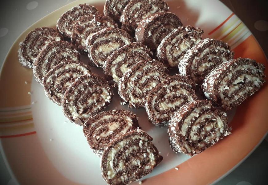 Kókuszos keksztekercs