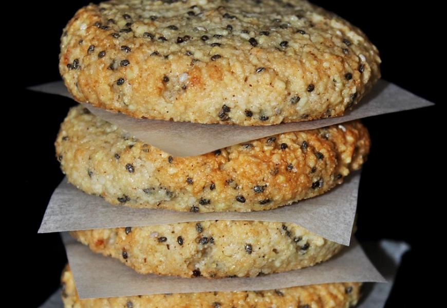 Kókuszos chia magos keksz (gluténmentes)